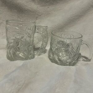 Batman Forever 1995 McDonald's Mugs Batman & The Riddler
